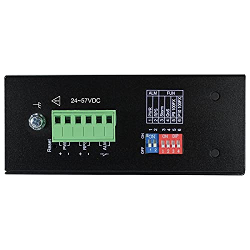 Image of Tripp Lite Industrial 8 Port PoE+ Ethernet Switch 10 /100 /1000 Mbps -40 to 167F Unmanaged TAA Compliant 30W 2 SFP DIN Mount (NGI-U08C2POE8)