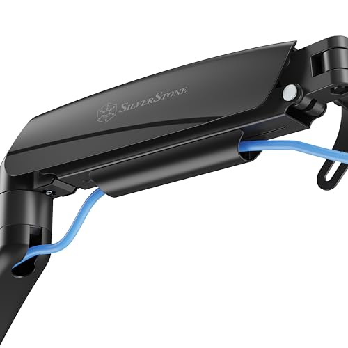 Image of Silverstone Technology ARM26 Dual Monitor Arm with Mechanical Springs and Plastic Armor, SST-ARM26