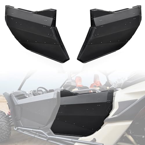 POKIAUTO Rear Aluminum Full Doors for Can-Am X3 MAX 2017+, Heavy Duty Aluminum Metal Full Doors Panels for 2017-2025 Can-Am Maverick X3 MAX Accessories, Replace OEM #715004753#715007972