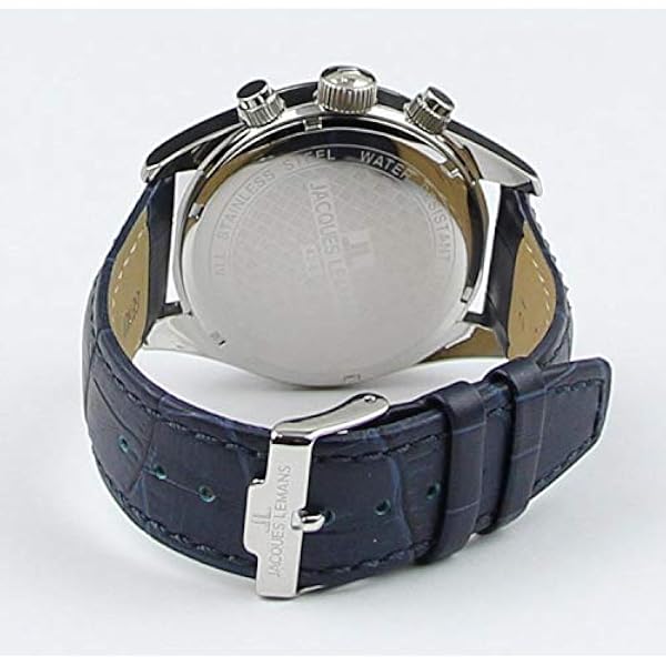 JACQUES LEMANS Herrklocka 42-6B, rem, rem, rem