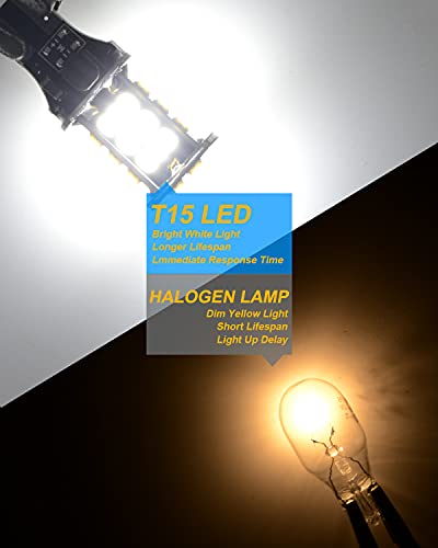 Alla Drive T15 921 912 Led Bulbs 922 906 W16W, 6000K Xenon White Back-Up Reverse Lights, Trunk Cargo Area Lights Rv, Cars, Trucks, Super Bright 12V 921Kx 921Ll #TOP5