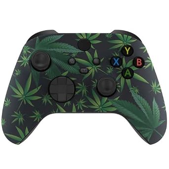 MODDEDZONE Custom Wireless UNMODDED Controller for Xbox One S/X and PC - Exclusive and Unique Designs - The Perfect Gaming Gift for Enthusiasts 420 Black