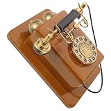 Arredamento gradevole: privo di fili ed elettricità, questo supporto per telefono rotativo vintage porta un arredamento vintage permanente per telefono fisso nel tuo spazio senza preoccupazioni di manutenzione, telefono rotativo da parete, decorazione per telefono retrò