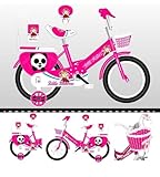Pink Girls Bike, Bicycle, 12" 14" 16" 18" 20", Cycling, Girls Cycle, Road Bike, Child Road Bike, Adjustable Bike, Raleigh, BMX, Tourer, 2-12 Years Old, Stabilisers, New (18 Inch) - Image 1