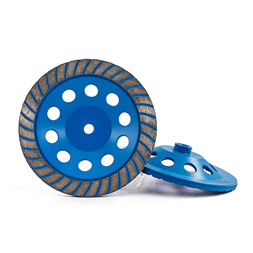 Roue de meulage diamantée 17,8 cm avec arbre 5/8"-11 pour marbre et béton