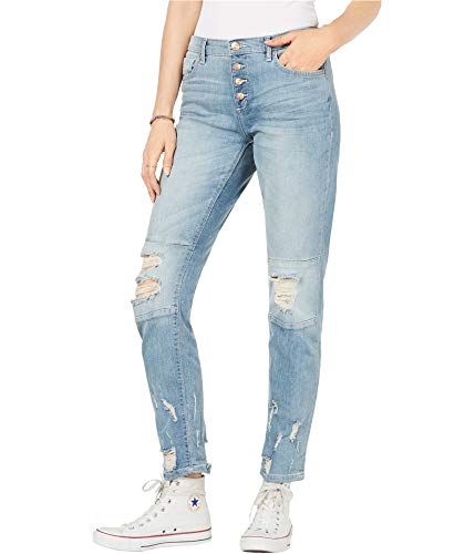 Vintage America Womens Gratia Bestie Boyfriend Fit Jeans, Blue, 26