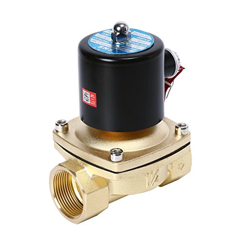 Sns Solenoid Water Valve 3/4"Npt Brass Electric Solenoid Valve Normally Closed Water, Air, Diesel 2W200-N20/Ac110V #TOP2