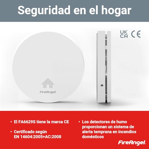 FireAngel detector ultrafino FA6629S acabado superior con década útil 5