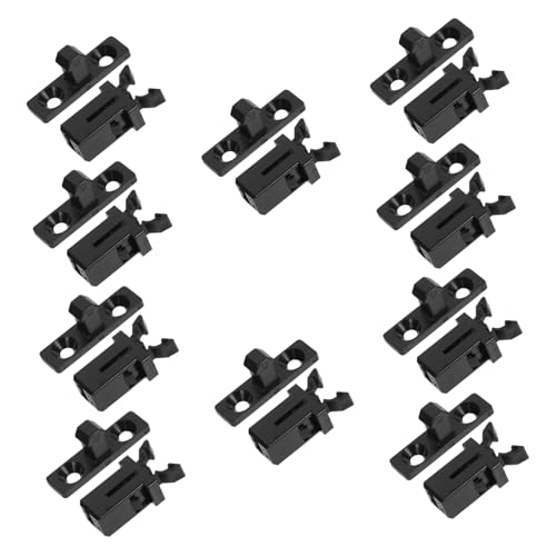 BESTYASH 10 Sets Bin Lid Replacement Latch Push Button Lock for Trash Can Compatible Most Touch Top Waste Bins Sturdy Trash Can Lid Locks