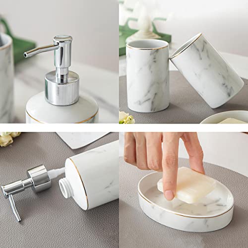 JINYISI Set di accessori per il bagno, set di 4