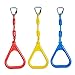 Anneaux de ninjaline colorés, balançoire, Anneau de Force de Bras d'exercice, Anneaux de Gymnastique, Accessoires d'obstacles Ninja, équipement de Terrain de Jeu extérieur pour Enfants Adultes (3pcs)