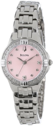 Bulova Women's 96R171 Diamond-Set Case Watch with Link Bracelet