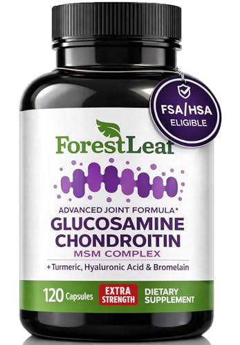 ForestLeaf Glucosamine Chondroitin MSM Joint Supplement Complex - 1200mg - 120 Caps ForestLeaf Glucosamine Chondroitin MSM Joint Supplement Complex - 1200mg - 120 Caps