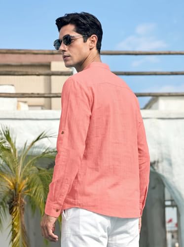Image of ROYALSCOUT Men's Cotton Blend Full Sleeve Kurta Shirts Pack of 1 Designed for Festive Moments, Cultural Functions, or Casual Gatherings