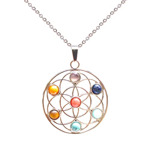 Collar de chakras y piedras naturales para combatir el estrés diario