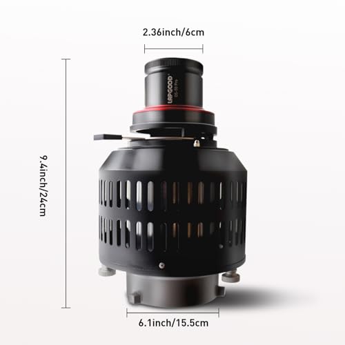SNOOT Lapgood OS-50Pro Bowens Mount Conical Snoot, Photography Spotlight Kit with 50mm Lens、Color Filter、Gobos, Compatible with All Bowens-Mount Photographic Light and LED Video Light