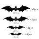 Redreo Halloween Dekoration 3D Fledermaus Wandaufkleber 28 Stück in 4 Verschiedenen Größen, Abnehmbares Fledermaus DIY Halloween Partyzubehör für den Innen- und Außenbereich
