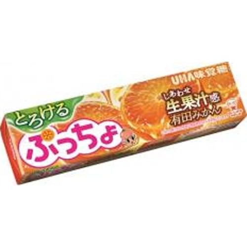 UHA味覚糖 ぷっちょスティック とろける有田みかん 10粒×10個
