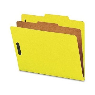 Nature Saver SP17204 Classification Folders, 2-Inch Exp,1 Dvdr,Letter,10/BX,YW