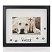 Lawrence Frames Walnut Wood 4 by 6 Woof Picture Frame, Matted Shadow Bo by Dog Frame