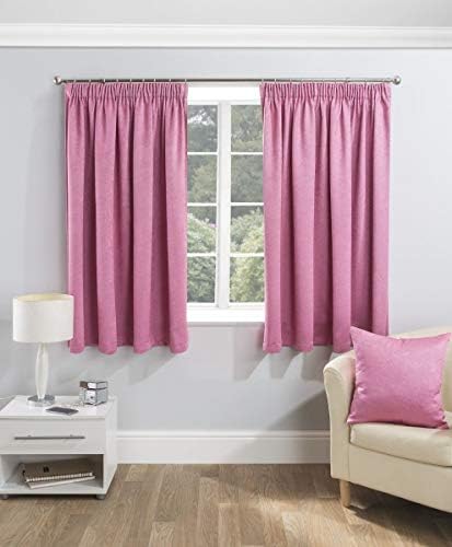 Enhanced Living Serenity Silver, Kids, Childrens, Lined Eyelet Curtain, Ring Top, Thermal, Blockout Curtain (Width - 46" (117cm) x Drop - 72" (183cm))