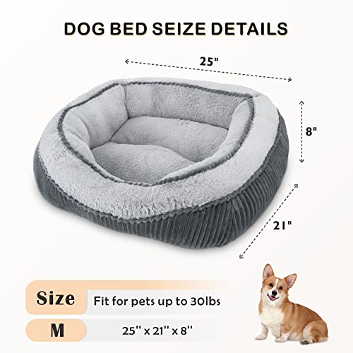 Siwa Mary Dog Beds For Small Medium Large Dogs & Cats. Durable Washable Pet Bed, Orthopedic Dog Sofa Bed, Luxury Wide Side Fancy Design, Soft Calming Sleeping Warming Puppy Bed, Non-Slip Bottom #TOP5