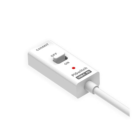 CanaKit USB-C PD PiSwitch for Raspberry Pi 5 (On/Off Power Switch)