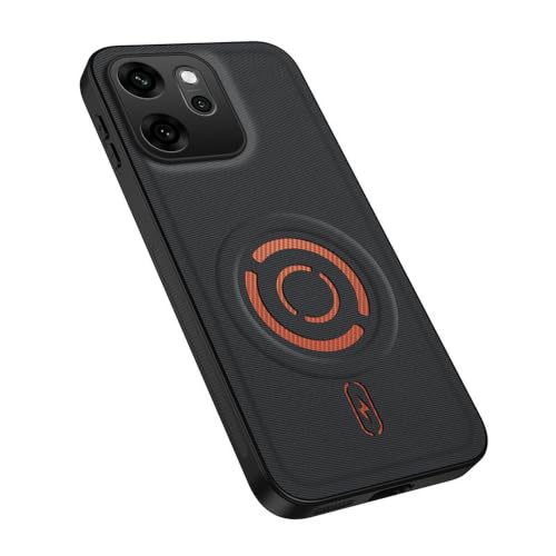 MTRIEBA Magnetic Phone Case for Oppo Reno14 F, Black