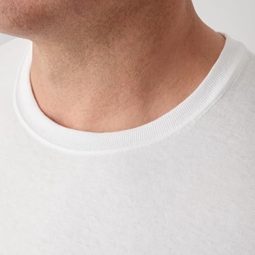 Hanes Men's Undershirt Packs, Stay-Tucked Soft Cotton Undershirts, Best Undershirts for Men, White/Black/Asstd Multipacks - White - 6 Pack 3X-Large - 4