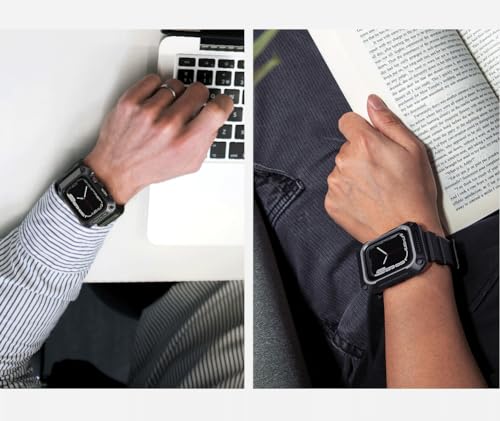 Image of Nillkin DynaGuard Wristband Case Compatible with Apple Watch Series 45mm /7 /8 (Grey Green)