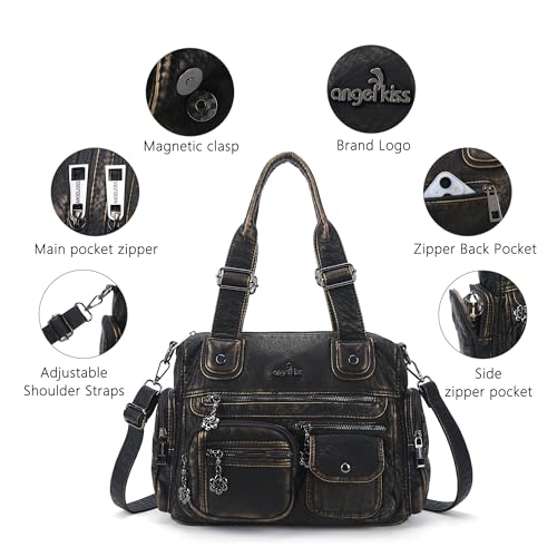 Bolso grande Angel Kiss para mujer en color bronce miniatura 6