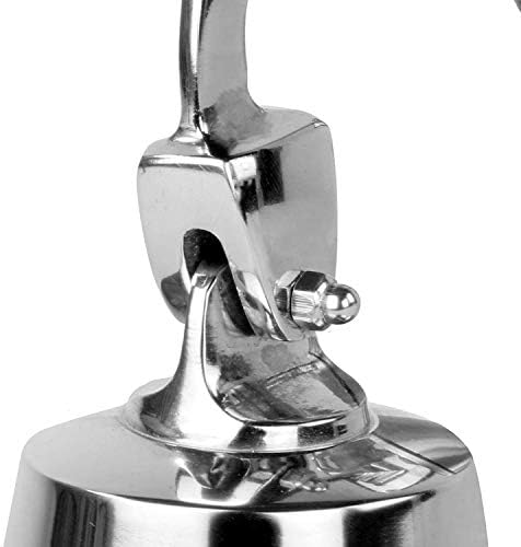 ACL Bar Accessories for Home Pub Hand Bell  Wall Mounted Bar Bell Nautical Decorations  Unique Silver Bell with Crisp Loud Sounds Ideal for Christmas, Reception, Pubs (6 Inch)