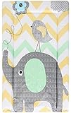 Baby Changing Mat - Soft Padded Deluxe Large Waterproof Change Mats (Elephant Chevron)