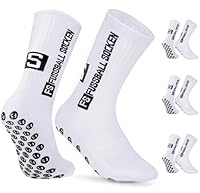 Aonveki Fußball Socken, 3 Paar Grip Fussball Socken für Herren Damen 39-46, Fußballsocken Anti Rutsch, Rutschfeste Sportsocken für Fussball Basketball Laufen