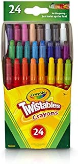 Crayola Twistables Crayons Coloring Set, Kids Indoor Activities at Home, 24 Count