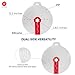 ISPONRE 12 Inches Silicone Hand Mixer Splatter Guard, Compatible with Most Mixing Bowl Sizes and Types, Splash Guard for Hand Held Mixer, Shield for Crockpot