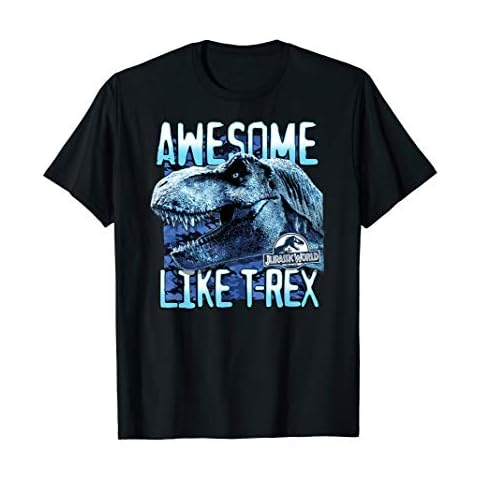Jurassic World 2 Blue Gradient Awesome Like T-Rex T-Shirt Cover