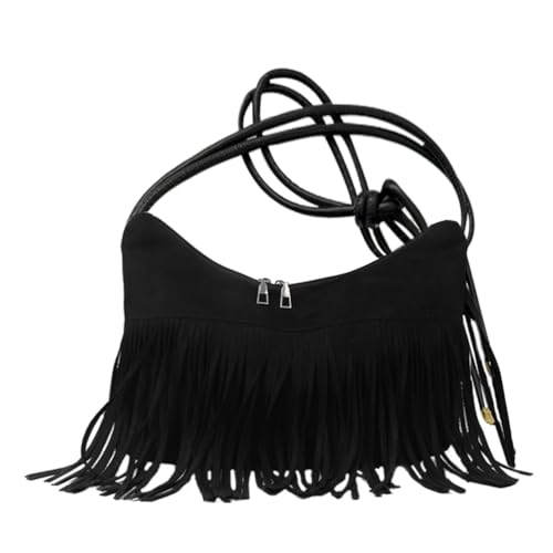 VALICLUD Bolsos Hobo De Cuero Bolso Vintage Con Flecos De Hombro Con Flecos Informal A La Moda Debajo Del Brazo De Mujer VALICLUD Bolsos Hobo De Cuero Bolso Vintage Con Flecos De Hombro Con Flecos Informal A La Moda Debajo Del Brazo De Mujer