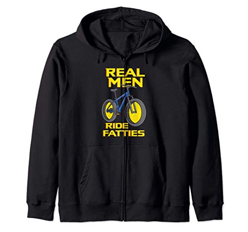 Ride Fatties, Fat Tire Bike for Real Men, Bicycling Felpa con Cappuccio