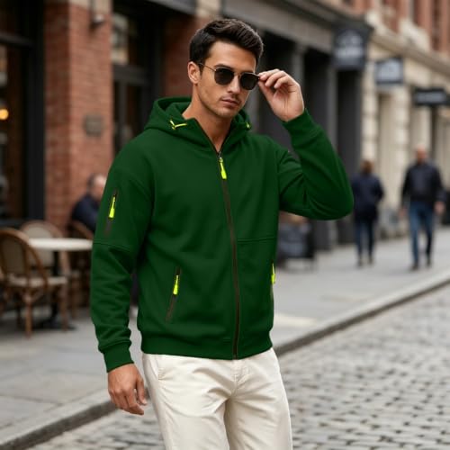 Tactical Hoodies for Men Cargo Hoodie Sweatshirt with Hood Fall Sweatshirts - image 3