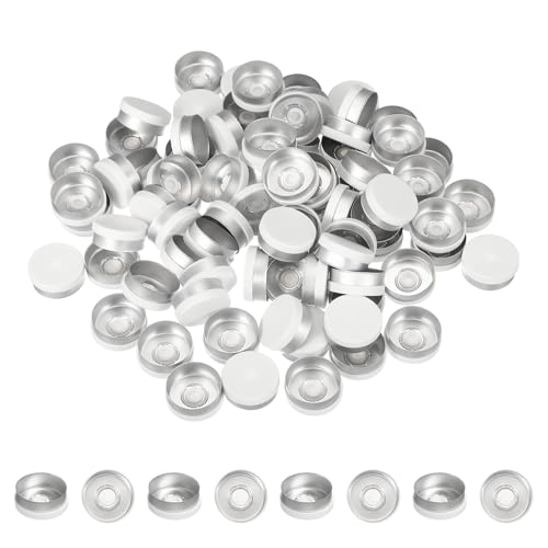 Bouchons pour flacons de liquide oral PATIKIL en plastique et aluminium blanc 20mm