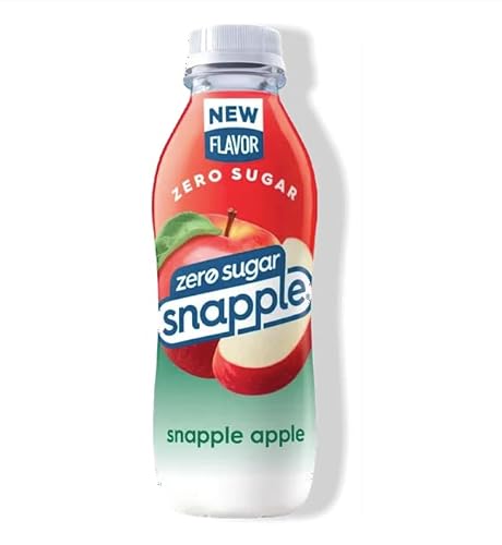 Snapple Zero Sugar Bundle All Natural Iced Tea Gluten Free 100% Recycled Plastic Bottle 24 Pack 4 Each Flavor, 16.0 Fl Oz #TOP2