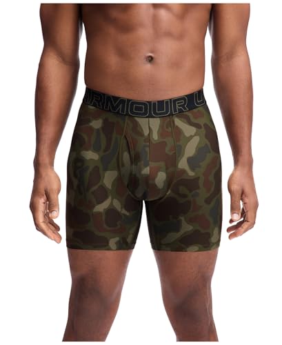 Image of Under Armour Men's Performance Tech Boxerjock Brief Underwear, 6 inch Inseam, All-Day Comfort & Ultra-Soft, 3-Pack