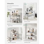SONGMICS Set of 2 Metal Spice Racks, Stackable Expandable Shelf Risers - Image 6