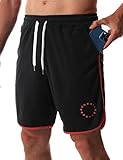 FLYFIREFLY Men's Gym Workout Shorts Quick Dry Bodybuilding Weightlifting Breathable Training Running