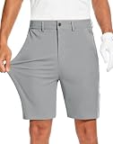 JWM Mens 7' Stretch Golf Dress Hybrid Shorts Quick Dry with 5 Pockets