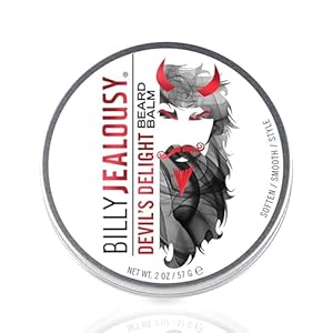 Billy Jealousy Beard Balm with Light Hold & Low Shine, Everyday Beard Styling Balm Loaded With Coconut, Shea & Sunflower Oils For Smooth & Nourished Facial Hair & Skin