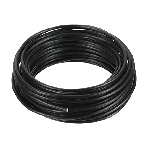 PATIKIL 3.0mm Bonsai Training Wire, Floral Wire Stems Anodized Aluminum Tree Wire 32.8 Feet Total for Gardening Branch Fixing, Black