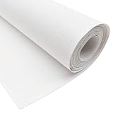 GGOUPTY Primed Cotton Canvas Roll 15.7 inch x 5.5 Yards (40cm x 5m) - Heavyweight White Artist Canvas Fabric for Oil, Acrylic Painting,DIY Crafts,Backdrops&Small Art Projects