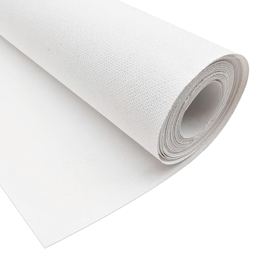 GGOUPTY Primed Cotton Canvas Roll 15.7 inch x 5.5 Yards
